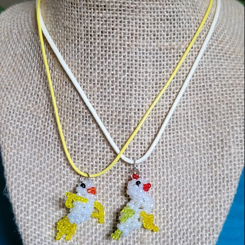 Kids' Seed Bead Character Rope Necklaces