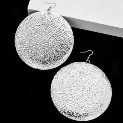 Hip Hop Oversize Big Round Dangle Earrings