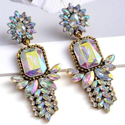 High Quality Colorful Crystal Drop Earrings