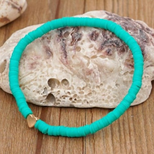 Polymer Disk Clay Bracelets 4mm