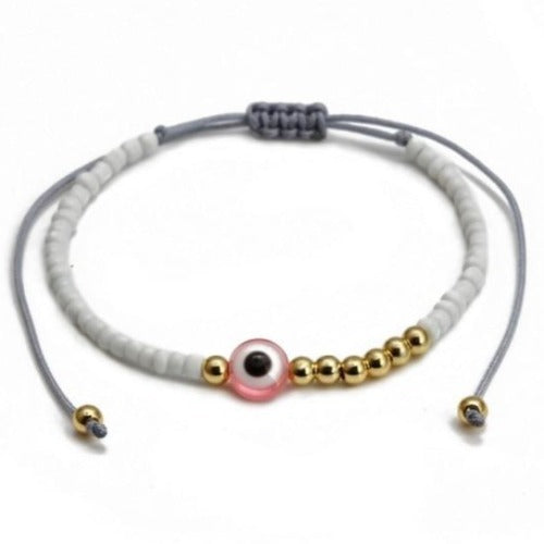 Turkish Lucky Blue Evil Eye Beaded Bracelet