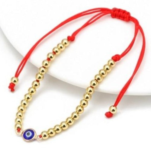 Turkish Lucky Blue Evil Eye Beaded Bracelet