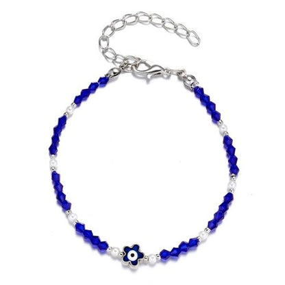 Turkish Lucky Blue Evil Eye Beaded Bracelet