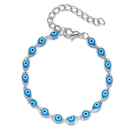 Turkish Lucky Blue Evil Eye Beaded Bracelet