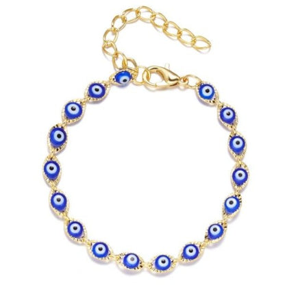 Turkish Lucky Blue Evil Eye Beaded Bracelet