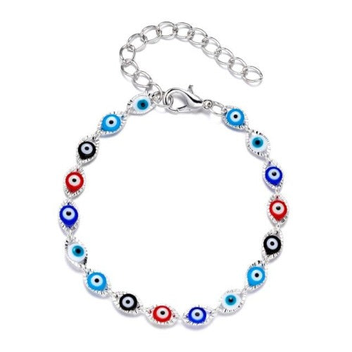 Turkish Lucky Blue Evil Eye Beaded Bracelet