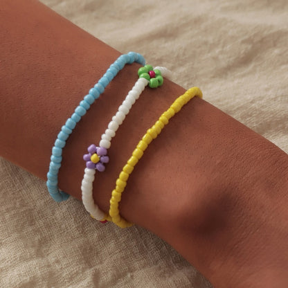 Colorful Clay & Beaded Wrist Wraps