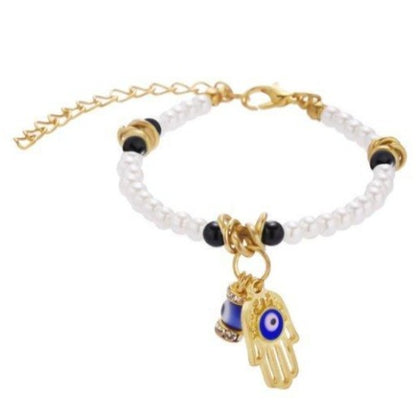 Turkish Lucky Blue Evil Eye Beaded Bracelet