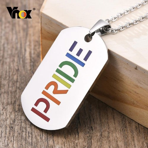 LGBTQIA2S+ Pride Rainbow Necklace